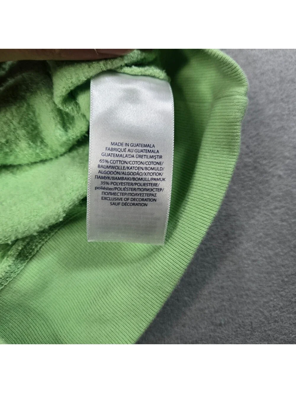 Polo Ralph Lauren Youth XL 16 Fleece Hoodie Green Neon Pink Big Pony Pullover